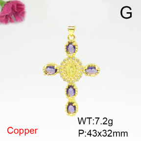 Fashion Copper Pendant  F6P400338ablb-L002
