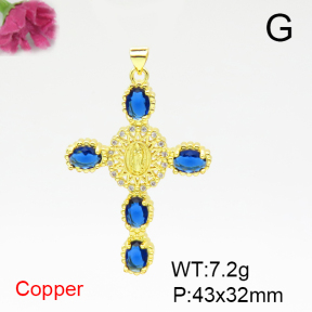 Fashion Copper Pendant  F6P400340ablb-L002