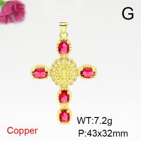 Fashion Copper Pendant  F6P400344ablb-L002