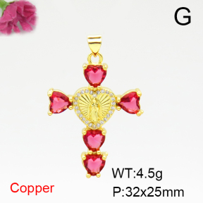 Fashion Copper Pendant  F6P400346ablb-L002