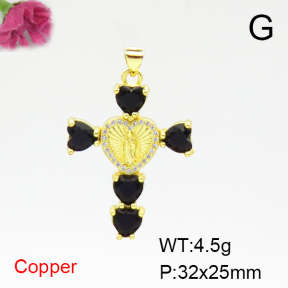 Fashion Copper Pendant  F6P400349ablb-L002