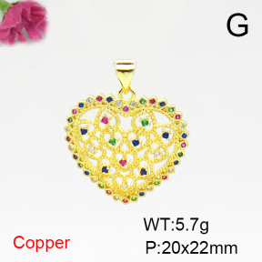 Fashion Copper Pendant  F6P400356baka-L002