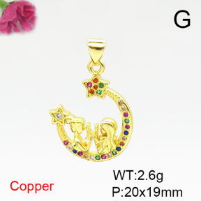Fashion Copper Pendant  F6P400360vail-L002
