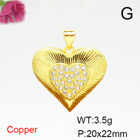Fashion Copper Pendant  F6P400363avja-L002