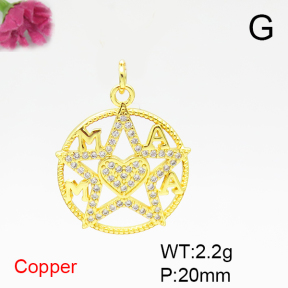 Fashion Copper Pendant  F6P400364avja-L002
