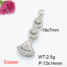 Fashion Copper Pendant  F6P400382vbll-L035