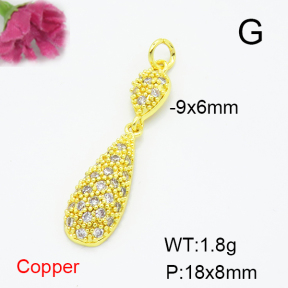 Fashion Copper Pendant  F6P400383vbll-L035