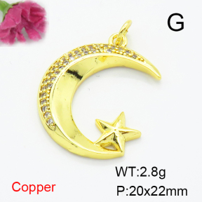 Fashion Copper Pendant  F6P400387vbll-L035