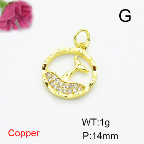 Fashion Copper Pendant  F6P400401baka-L035