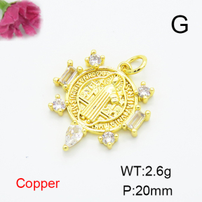 Fashion Copper Pendant  F6P400420ablb-L035