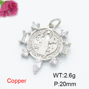 Fashion Copper Pendant  F6P400421ablb-L035