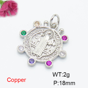 Fashion Copper Pendant  F6P400423ablb-L035