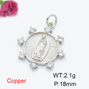Fashion Copper Pendant  F6P400425ablb-L035