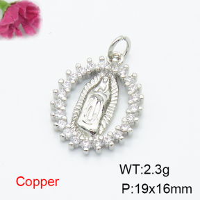 Fashion Copper Pendant  F6P400427ablb-L035
