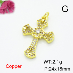 Fashion Copper Pendant  F6P400428vbmb-L035