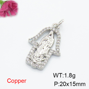 Fashion Copper Pendant  F6P400439vbll-L035