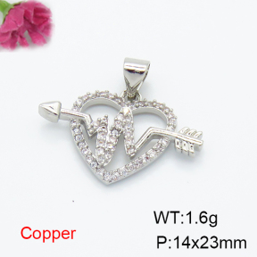 Fashion Copper Pendant  F6P400443ablb-L035