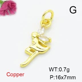 Fashion Copper Pendant  F6P400462baka-L035
