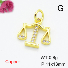 Fashion Copper Pendant  F6P400478baka-L035