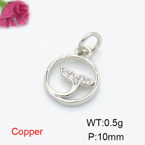 Fashion Copper Pendant  F6P400481baka-L035