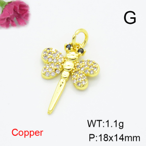 Fashion Copper Pendant  F6P400484ablb-L035