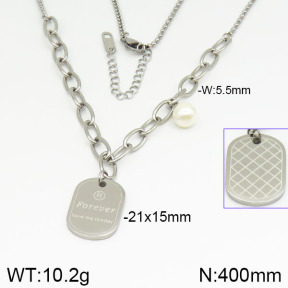 Stainless Steel Necklace  2N3001290bbov-669