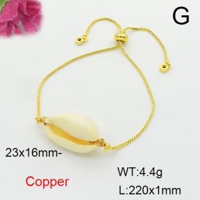 Fashion Copper Bracelet  Conch  F6B300759ablb-908