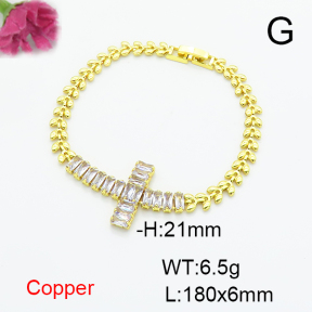 Fashion Copper Bracelet  F6B405513bbov-L017