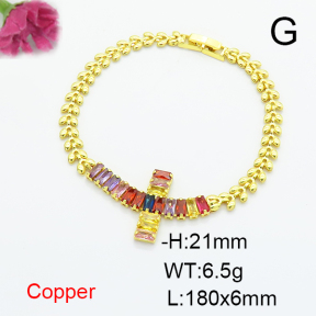Fashion Copper Bracelet  F6B405515bbov-L017