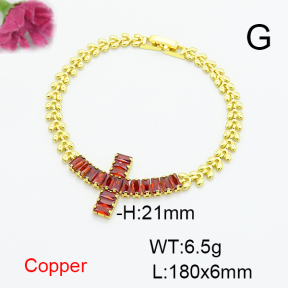 Fashion Copper Bracelet  F6B405518bbov-L017