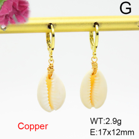 Fashion Copper Earrings  Conch  F6E301653vbmb-908