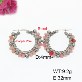 Fashion Copper Earrings  Morganite  F6E404346bhia-908