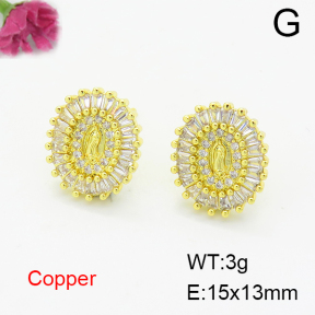 Fashion Copper Earrings  F6E404350bbov-L017