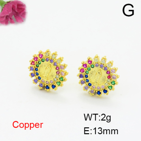 Fashion Copper Earrings  F6E404352ablb-L017