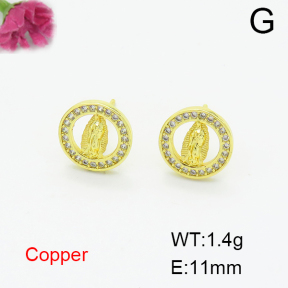 Fashion Copper Earrings  F6E404356ablb-L017