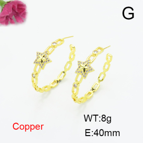 Fashion Copper Earrings  F6E404362bbov-L017