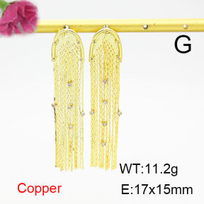 Fashion Copper Earrings  F6E404370bhva-L017