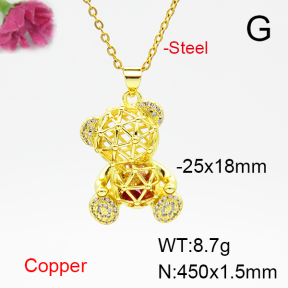 Fashion Copper Necklace  F6N405042ablb-L017