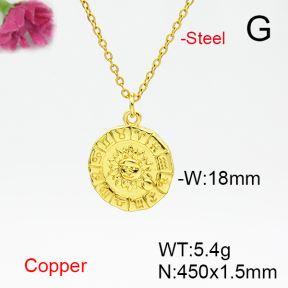 Fashion Copper Necklace  F6N405047avja-L017