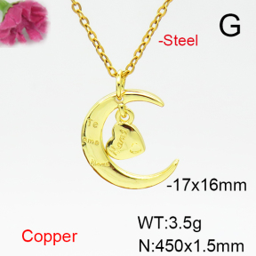 Fashion Copper Necklace  F6N405049vail-L017