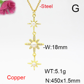 Fashion Copper Necklace  F6N405050vbmb-L017