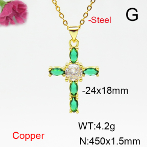 Fashion Copper Necklace  F6N405051baka-L017