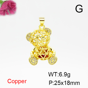 Fashion Copper Pendant  F6P400494ablb-L017