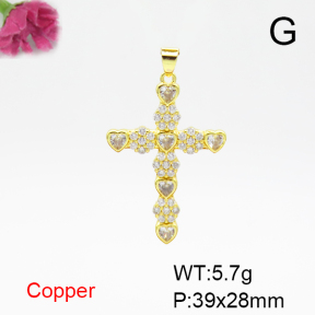 Fashion Copper Pendant  F6P400498vbmb-L017
