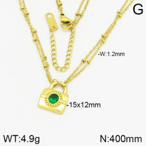 Stainless Steel Necklace  2N4001314bhva-478