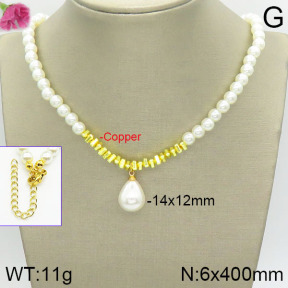Fashion Copper Necklace  F2N300059bbov-J50