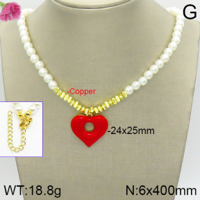 Fashion Copper Necklace  F2N300060bbov-J50