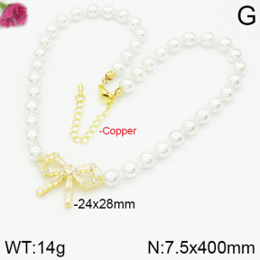 Fashion Copper Necklace  F2N300065bhva-J50