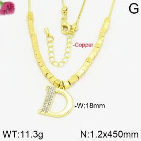 Fashion Copper Necklace  F2N400415bhbl-J50
