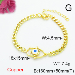 Fashion Copper Bracelet  F6B300786vbmb-L024
